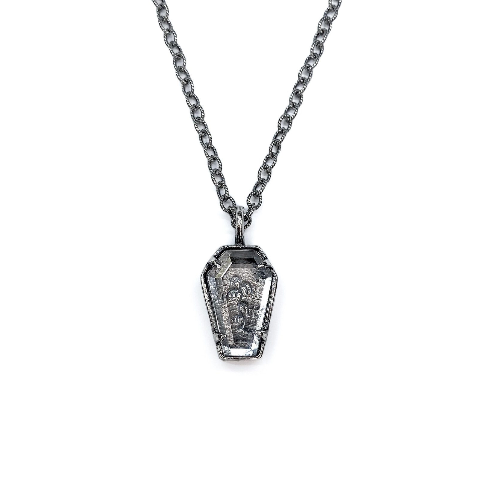 Coffin locket on sale